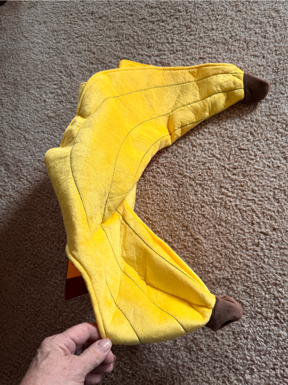 Yellow Banana Dog Costume Hoodie by